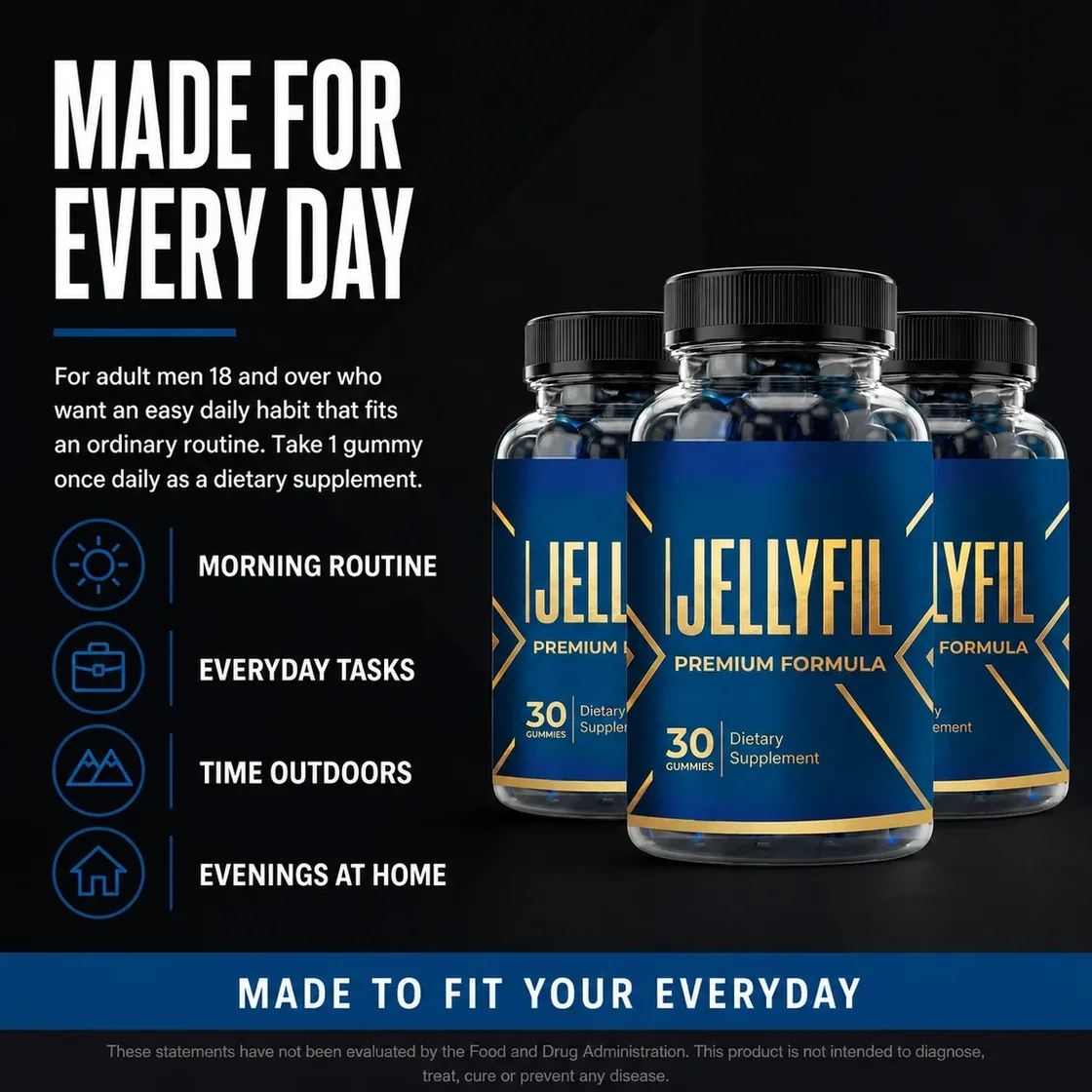 Who JellyFil is for: everyday moments for adult men over 18